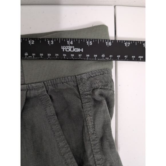 Athleta Reverie Linen Pant Women Size 6* Beachy Wide Leg Pull On Jasper Green - Picture 7 of 10